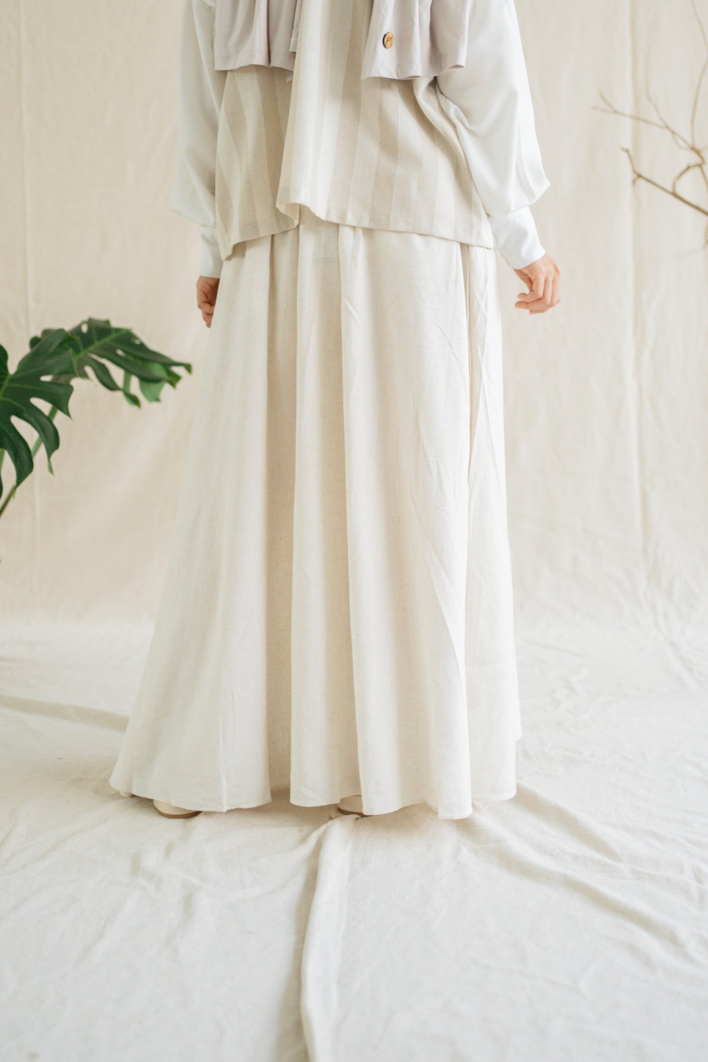 Berly Skirt Organic Linen Natural by Tufine - foto 3 | Tufine