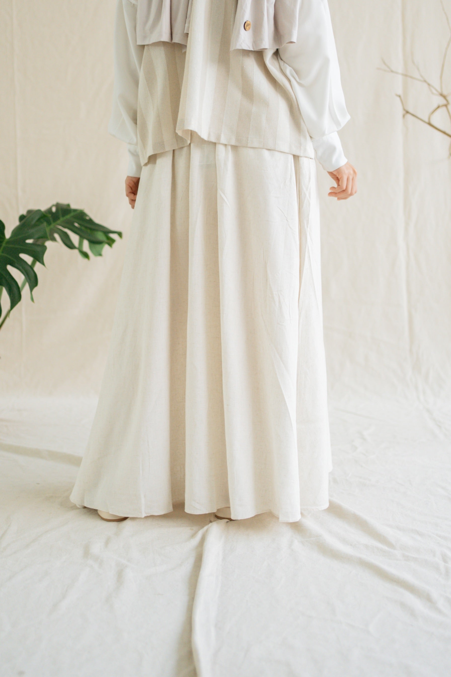 Berly Skirt Organic Linen Natural by Tufine - foto 3 | Tufine